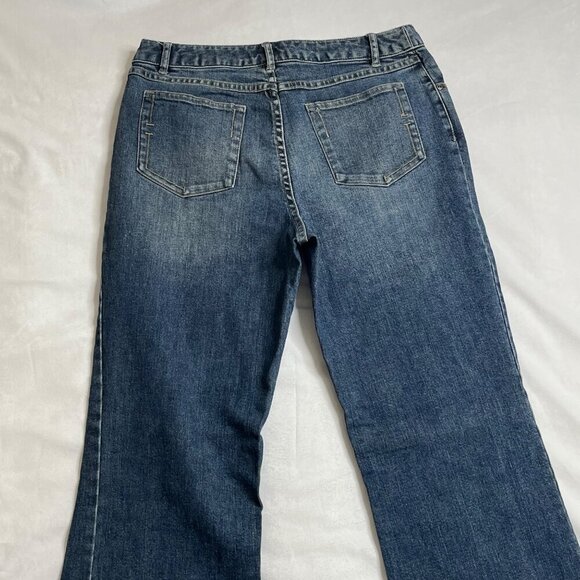 J Jill Straight Leg Jeans 5 Pocket Medium Wash Blue Size 8 - Picture 6 of 11
